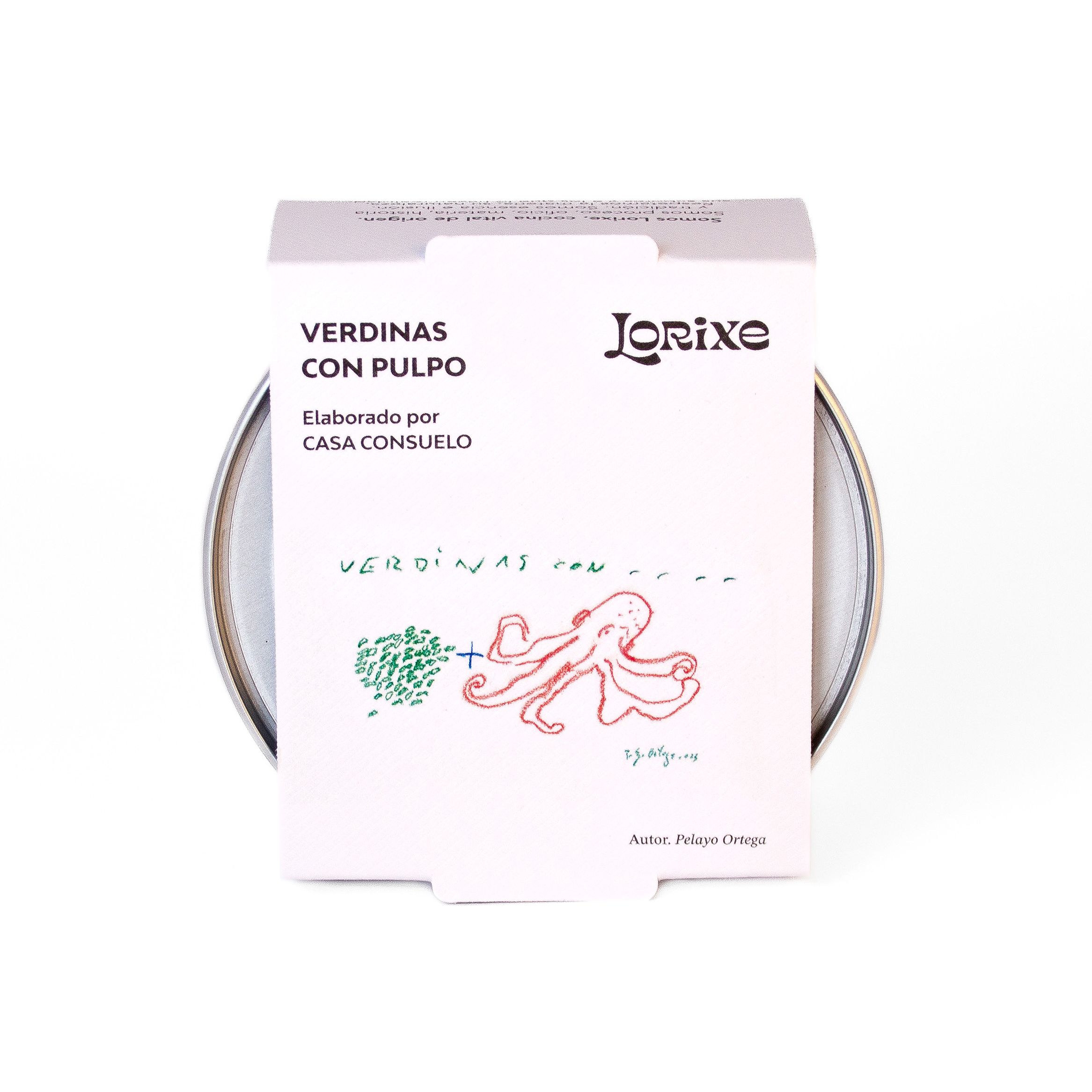Verdinas con Pulpo Lorixe Producto de conservas gourmet Lorixe de la gama de verdinas con pulpo