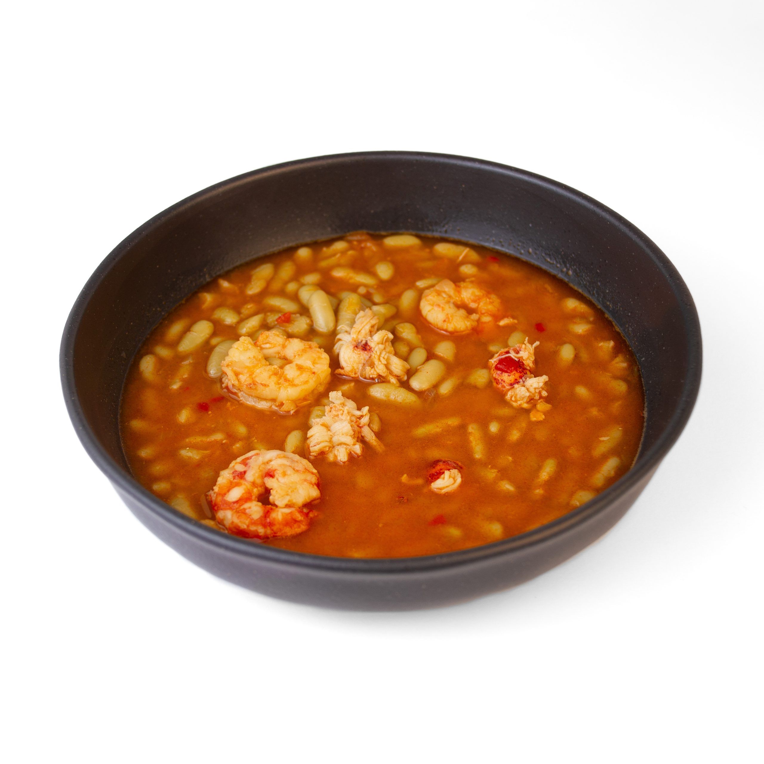 Emplatado de verdinas con bogavante Emplatado del producto de conservas caseras y gourmet Lorixe de la gama de verdinas con bogavante