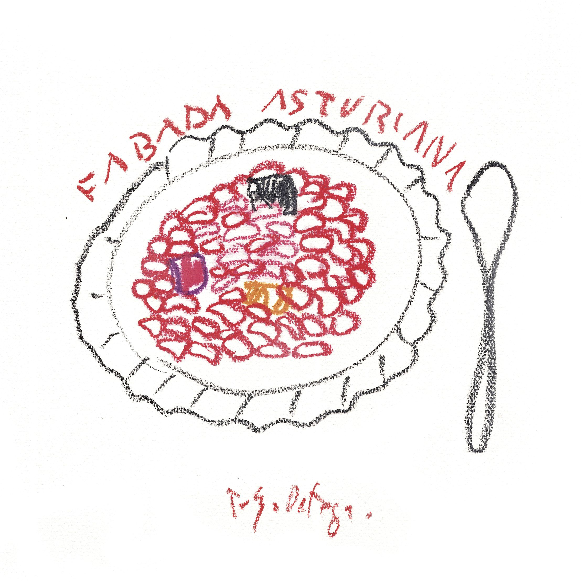 fabada_300 Ilustración de Fabada Asturiana por Pelayo Ortega para Lorixe