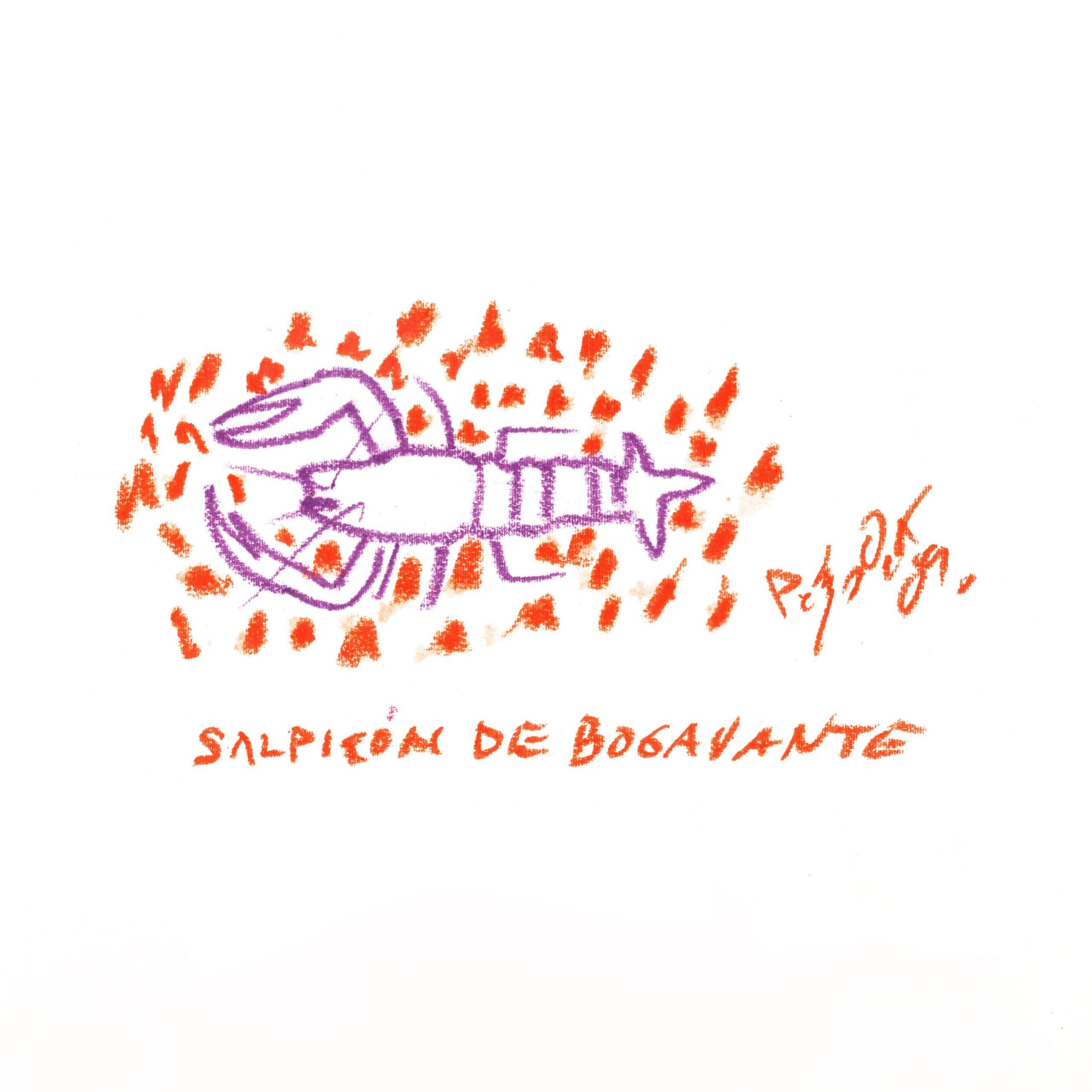 Ilustración de salpicón de bogavante por Pelayo Ortega para Lorixe