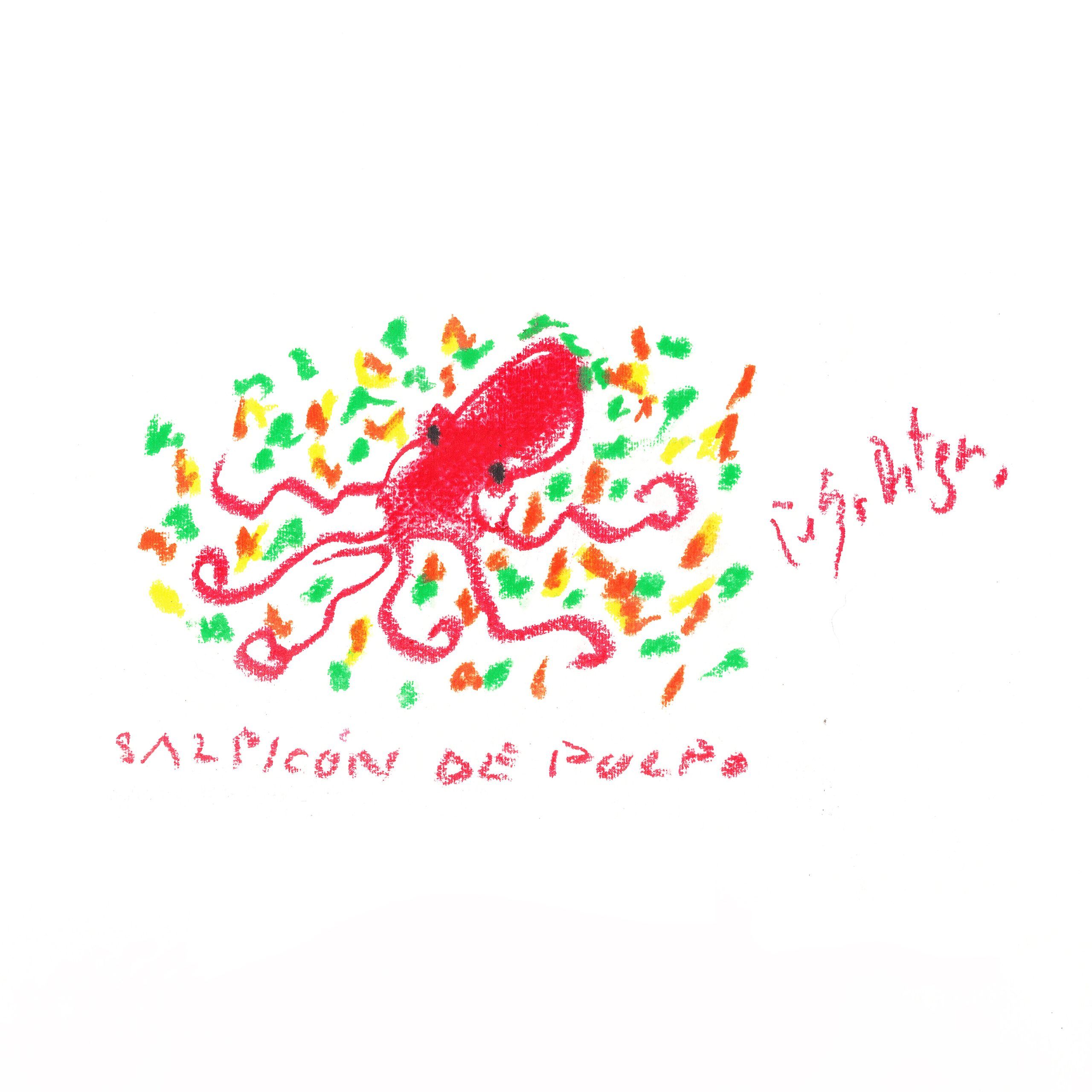 pack pulpo 100 _ ilustración Ilustración de salpicón de pulpo por Pelayo Ortega para Lorixe